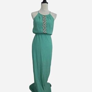 Womens Size small Maxi Sleeveless Halter Dress